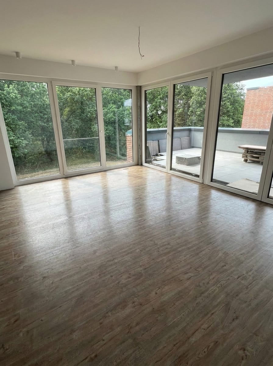 Neubauwohnung vor der Übergabe, nachher